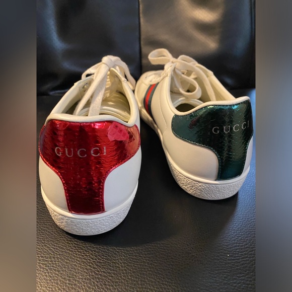 Gucci Ace Bee White Sneakers size:7 check the code inside. - Picture 10 of 16